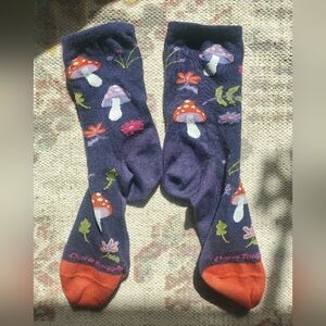 Darn Tough Merino Lifestyle Purple "Shroom Bloom" Womens Socks Size L